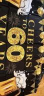 img 1 attached to Black Gold Happy 60Th Birthday Decorations Large Cheers To 60 Years Banner Backdrop, 72.8 X 43.3 Inch Anniversary Photo Background Poster Sign Party Supplies review by Sergey Chodavarapu