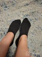img 1 attached to Bamboo Comfort: Non-Slip Women'S Mesh No Show Socks For Everyday Wear review by Wendy Owens