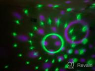 img 1 attached to Remote Controlled Lukasa Sound-Activated Disco Party Lights With 7 RGB Modes For Atmosphere, Strobe Light Effects, Ideal For Home Dance Room, DJ, Bar, Karaoke Nightclub, Xmas, Wedding, And Pub Shows review by Govindarajan Diepenbrock