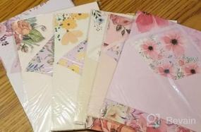 img 5 attached to Unique Flower Design Stationary Set: 48 Sheets Writing Paper + 24 Pcs A6 Envelopes With Water-Based Adhesive - SCStyle