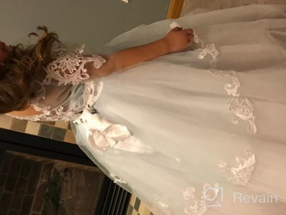 img 1 attached to 👗 White Girls' Clothing for Communion: First Communion Dresses – The Perfect Choice review by Tsar Smithlin