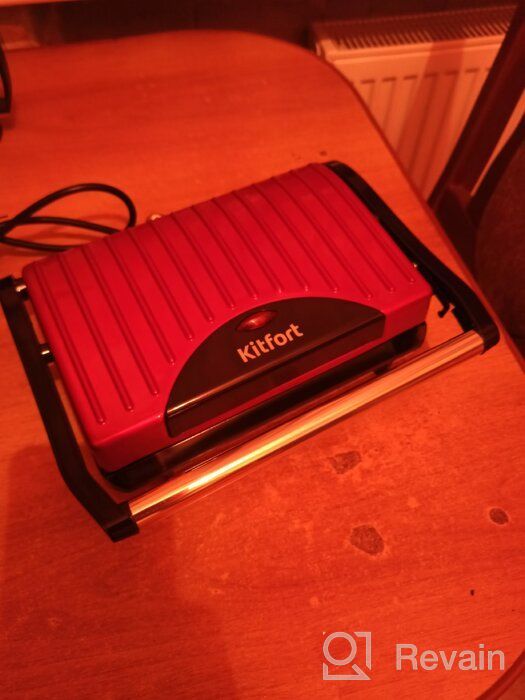 img 2 attached to Sandwich maker Kitfort KT-1609 Panini Maker, red review by Barbara Lis EH ᠌