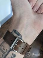 img 1 attached to Handmade Quick Release Leather Watch Strap For Men With Soft Vintage Torbollo Horween Leather - Ideal Replacement For Wristwatch Bands review by Glen Needham