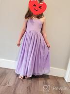 img 1 attached to Stunning Chiffon Formal Flower Dresses: Perfect Bridesmaid Attire for Girls review by Valerie Sullivan