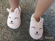 img 1 attached to Comfortable And Cute Cartoon Slippers For Kids: Seannel Plush Memory Foam Slip-Ons For Boys And Girls review by Matt Tebow