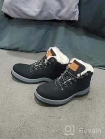 img 6 attached to Warm Insulated Snow Boots For Men And Women - Fur Lined Outdoor Hiking And Winter Shoes By Visionreast
