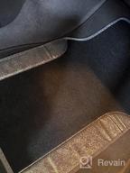 img 1 attached to 🚗 Premium BDK Gray Carpet Car Floor Mats with Anti-Slip Features and Heel Pad - Stylish Two-Tone Faux Leather Mats for Cars, Trucks, Vans, and SUVs review by Matthew Nunez