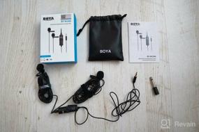 img 6 attached to Enhance Your Audio Quality with BOYA BY-M1DM 🎥 Dual Lavalier Microphone for Smartphones, DSLR Cameras, and Camcorders