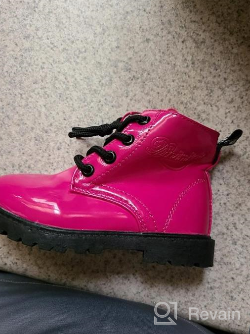 img 1 attached to LONSOEN Waterproof Lace/Zip Up Kids Boots for Boys and Girls - B01N3W1YCD review by Jake Mccallum