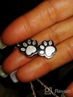 img 1 attached to Double Paw Print Urn Pendant – 🐾 Stainless Steel Cremation Jewelry for Ashes, Memorial Keepsake review by Marcus Hardin