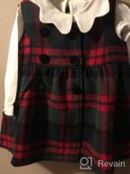 img 1 attached to Mud Kingdom Plaid Sleeveless Loose Fit Faux Wool Holiday Girls Dresses review by Juan Russell