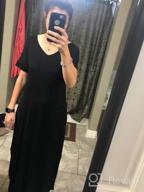 img 1 attached to GRECERELLE Women'S Casual Loose Pocket Long Dress Short Sleeve Split Maxi Dresses review by Rhonda Welch