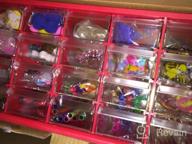 img 1 attached to 20-Drawer Craft Supplies Kit For Kids - Red | Kraftic Arts & Crafts Center review by Antonio Lofton