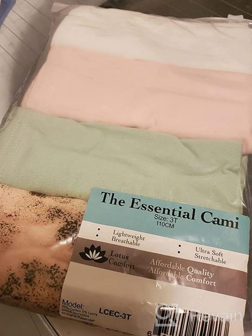 img 1 attached to LotusComfort The Essential Cami: Toddler 4 Pack Premium Camisole Tank Tops - Super Soft & Breathable Undershirts for Young Girls review by Ryan Rodriguez