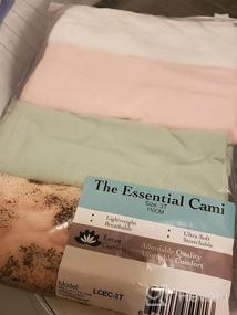 img 3 attached to LotusComfort The Essential Cami: Toddler 4 Pack Premium Camisole Tank Tops - Super Soft & Breathable Undershirts for Young Girls