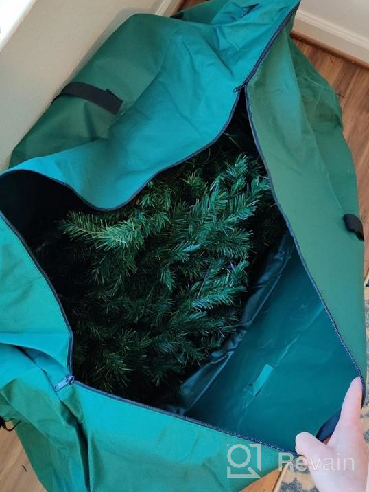 img 1 attached to Efficiently Store Your Christmas Tree With ProPik'S 7-9 Ft Tall Storage Bag - Durable 600D Oxford Material With Sleek Zipper For Holiday Xmas Storage - 52” X 30” X 30” Artificial Tree Case (Green) review by Chris Cervantes