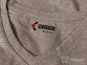 img 3 attached to 👕 KOWDRAGON Детские футболки с коротким рукавом из хлопка с V-образным вырезом - для мальчиков и девочек (от 3 до 12 лет)