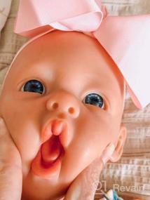 img 7 attached to Realistic IVITA 12 Inch Full Body Silicone Boy Baby Doll - Lifelike And Reborn With Platinum Material