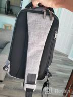 img 1 attached to Versatile And Stylish Men'S Sling Bag And Crossbody Backpack By XINCADA review by John Wood