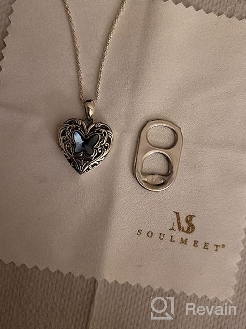 img 1 attached to SoulMeet Sunflower Heart Shaped Locket Necklace: Keep Loved Ones Close with Sterling Silver/Gold Custom Jewelry review by Oscar Kaufman