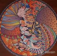 img 1 attached to 1000 Piece Animal Puzzle Color Challenge Round Mandala Cat Jigsaw Puzzle - Bgraamiens Puzzles Mandala Cat Edition review by Roger Weinmunson