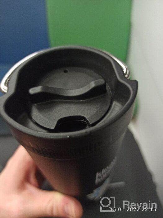 img 1 attached to 🌼 Klean Kanteen TKWide Cafe Cap 16oz Thermo Mug - Buttercup, 0.473 L review by Jnis Bukovskis ᠌