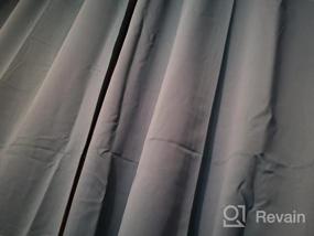 img 7 attached to WONTEX Blackout Curtains: Thermal Insulated Room Darkening Grommet Drapes For Bedroom, 52X84In, Taupe (2 Panels)