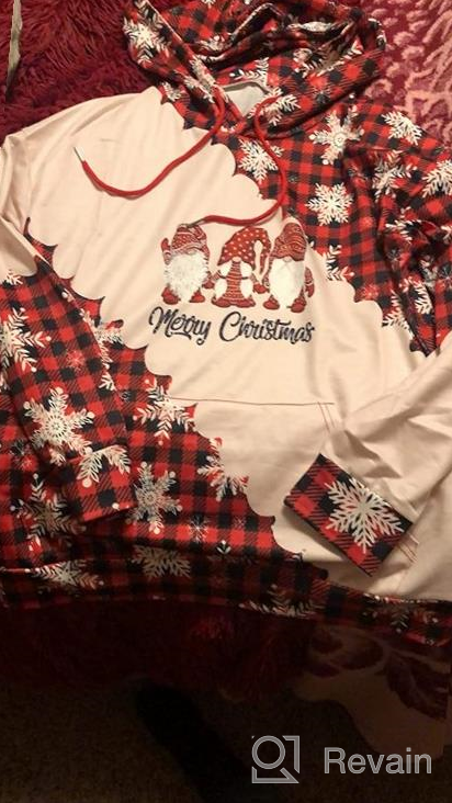 img 1 attached to Christmas Sweatshirt Women Christmas Believe Tree Shirt Xmas Vacation Graphic Casual Long Sleeve Pullover Tops Blouse review by Brad Davis