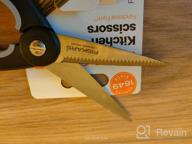 img 2 attached to FISKARS Functional Form Kitchen Scissors, 22 cm, silver/black review by Gabriela Krynicka ᠌