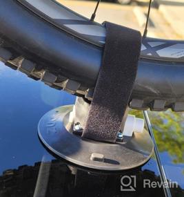 img 8 attached to 🚲 Велосипедная крышка IMT, вакуумный держатель для велосипеда, крепление на крыше из алюминиевого сплава с 5 переходниками - совместима с различными моделями велосипедов.