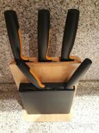 img 2 attached to FISKARS Functional Form 1057552, 5 knives with stand review by Celina Krasnodebska ᠌