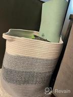 img 1 attached to Organize In Style With COSYLAND'S Extra Large Woven Cotton Laundry Basket review by Dean Locke