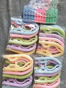 img 7 attached to Pack Of 20 Portable Travel Hangers With Clips For Easy Clothes Storage & Drying