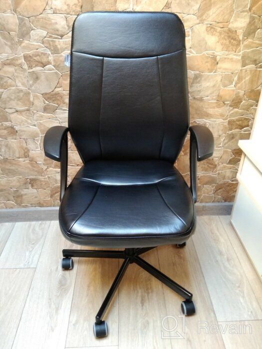 img 1 attached to Optimized Search: CH-605 Office Computer Chair with PU Leather Upholstery in Black review by Mateusz Mate ᠌