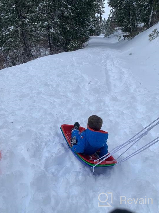 img 1 attached to Heavy Duty Atalawa Snow Sleds: Unisex Plastic Sleighs And Toboggans For Thrilling Ski Fun review by Dan Venegas