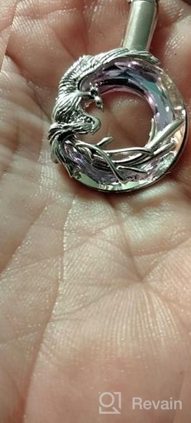 img 1 attached to PELOVNY Phoenix Necklace: Nirvana of Phoenix 925 Sterling Silver Firebird Pendant - Ideal Gift for Women, Lovers, and Girls review by Lawrence George