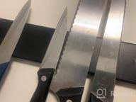 img 1 attached to 16Inch Stainless Steel Magnetic Knife Holder - Strong Powerful Storage Display Organizer For Wall Mounted Kitchen Bar review by Michael Kosack