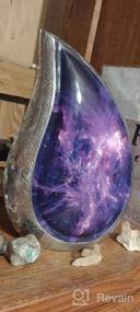 img 8 attached to Starry Sky Teardrop Urns: Elegant Funeral Urns For Ashes - Engraved Aluminum For Adults - Stunning Display Burial At Home Or Columbarium Niche