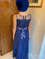 img 1 attached to Rhinestone Chiffon Bridesmaid Dress for Girls - Girls' Clothing Dresses review by Brittany Rodriguez