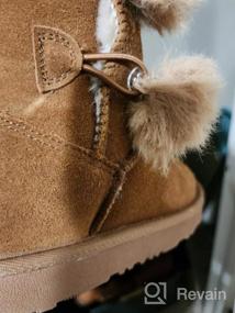 img 5 attached to 🐑 DREAM PAIRS Boys' Sheepskin Winter Shoes in Black