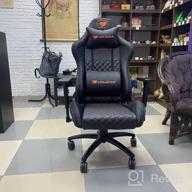 картинка 1 прикреплена к отзыву Gaming chair COUGAR Rampart, upholstery: imitation leather/textile, color: black от Mateusz Banasiuk ᠌