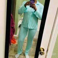 img 1 attached to Women'S Modal Pajama Set - Soft Long Sleeve Sleepwear Top & Pants (S-XL) review by Carol Taylor