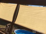 img 1 attached to TANG Sunshades Depot 6'X25' Shade Cloth Beige Fabric Roll Up To 95% Blockage UV Resistant Mesh Net For Outdoor Backyard Garden Plant Barn Greenhouse Weddings Placemat Crafts Decorate Swing review by Brad Bryant