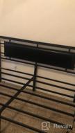 img 1 attached to Mecor Metal Full Size Bed Frame With Black Upholstered Faux Leather Headboard / Vintage Style Platform Bed / Strong Metal Slats Support / Easy Assembly - Full Size, Black review by Andrew Smith