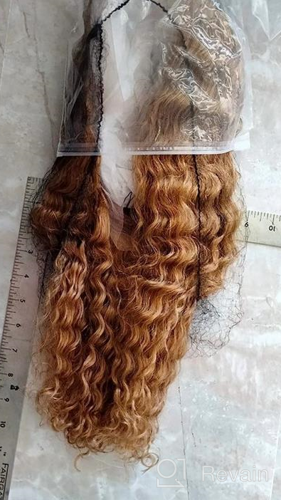 img 1 attached to BLY Deep Wave Frontal Wig Human Hair 13X4 Transparent Lace Front Wigs For Black Women Pre Plucked Knots Bleached Glueless Wigs 150% Density Natural Black Color 24 Inch review by Jeremy Ward