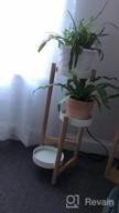 img 1 attached to 3-2 Tier Wisuce Bamboo Plant Stand Holder: Indoor/Outdoor Garden Display Rack review by Eric Timbeross