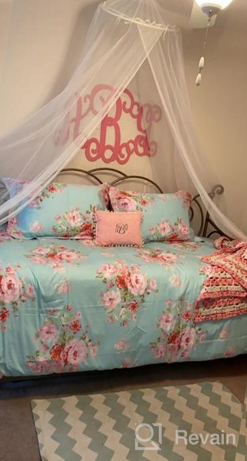 img 1 attached to FADFAY Duvet Cover Set Twin Elegant Watercolor Floral Bedding Shabby Orange Flower Bedding Vintage Farmhouse Bedding 100% Cotton Ultra Soft Comforter Cover With Hidden Zipper Closure 3Pcs, Twin Size review by Kimberly Jackson