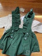 img 1 attached to Adorable Long Sleeve Ruffle Romper Top & Infant Skirt Set For Your Little Girl review by Scott Mcgowan