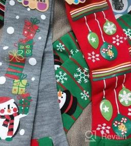 img 6 attached to Праздничные носки с пятью пальцами для женщин: согревайтесь и чувствуйте себя комфортно в это Рождество с зимними носками Ayliss Crew Socks