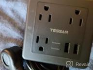 img 1 attached to TESSAN Recessed Power Strip With 2 USB Ports And Surge Protection - Flush Mount Outlet For Furniture, Conference Tables, Cabinets, And Sofas - 5 Ft Desk Charging Station review by Daniel Bulkley